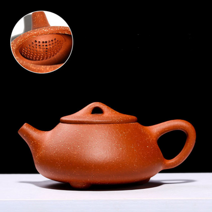 Sand stone scoop pot tea set